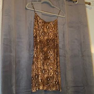 Dress snake print
